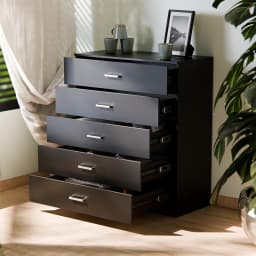 4&5 Drawer Bedroom Storage Cabinet with Metal Handles & Smooth Runners, Anti-Bowing Reinforced Frame, Modern Furniture Unit
