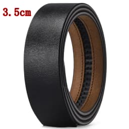 High Quality Leather Belt Men's Automatic Buckle Belt Without Buckle Fashion Leather Belt for Men No Buckle 3.3cm 3.5cm 3.8cm