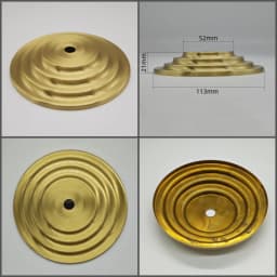 M10 Ceramic Desk Lamp Brass Base Cover Pure Copper Desk Lamp Plate I-Shaped Connector DIY Brass Lighting Hardware Accessories