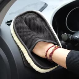 1PC Car Wash Mitt Microfiber Cleaning Glove Scratch Free Soft Plush Auto Detailing Mitt for Exterior Interior Washing Care