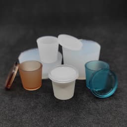 1Pc/1Set Dollhouse Miniature Tea Cup/Packaging Box Silicone Mold UV Epoxy Turnover Mold Doll Accessories Toy Scene Decoration