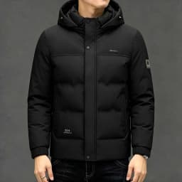 High Quality Thick Winter Men Parkas Slim Business Cold Resistant Versatile Men Casual Parkas Thick Detachable Hood Warm Coat