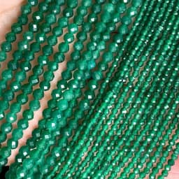 2 3 4MM Faceted Stone Beads Natural Apatite Agate Jade Amethyst Tourmaline Round Spacer Beads for Jewelry Making Diy Bracelet