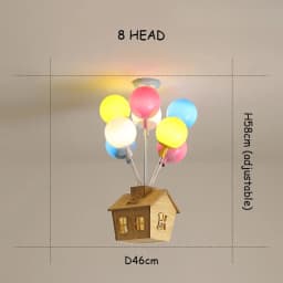 Modern Cartoon Balloon Ceiling Light Children Colored Glass Pendant Lamps Boys and Girls Room Bedroom Decoration LED Lights