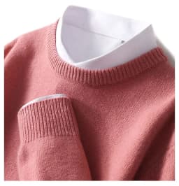 Autumn Winter Men Cashmere Sweater O-neck Soft Warm Pullovers Male Loose Knitted Shirt Korean men's winter blouse