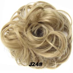 Zolin Synthetic Messy Curly Hair Bun Scrunchie Chignon Donut Elastic Rope Rubber Band Hair Bun Pad Updos Hairpiece