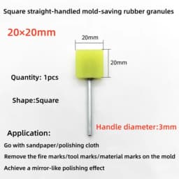 Mold Mirror Polishing Rubber Particle Back Adhesive Sandpaper Ultrasonic Grinding Machine Rubber Head Fire Removal Pattern
