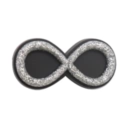 1-12Pcs PVC Flash Powder Star Numbers Shoe Charms Buckle Clog Silver Series Slipper Decoration Fit DIY Cool Backpack