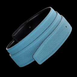 No Buckle Luxury Ultra-thin Pointed New Mens Litchi Grain Holes Belt Brand Male Genuine Two Sides Strap Jeans Belts 3.2/3.8cm