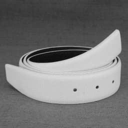 High Quality White and Black Holes Genuine Leather Only Belts 3.3cm Wide Jeans Pin or Slide Cintos Masculinos P03