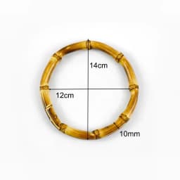 1/2/4Pcs Deepeel 7-18cm Natural Bamboo Bag Handles for Women Handbag Purse Handle Woven-Bag Ring DIY Handmade Bags Accessories