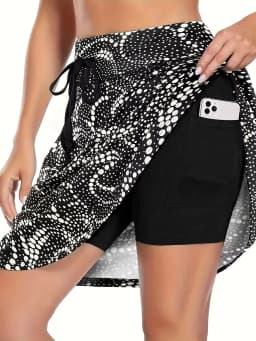 Casual Printed Shorts a Line with Slight Stretch Skirt Short Japanese Korean Casual Short Length Summer Women Shorts