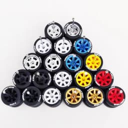 10 Sets 1/64 Alloy Car Wheels Pack Tires Diameter 9.8mm/11mm/12mm/13mm/14mm for Hot Wheel/Matchbox/Domeka/Tomy 1:64 Car Model