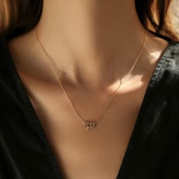 MODIAN 925 Sterling Silver Simple Digit Stackable Fashion Necklaces Gold Color Adjustable Exquisite Pendant For Women Jewelry