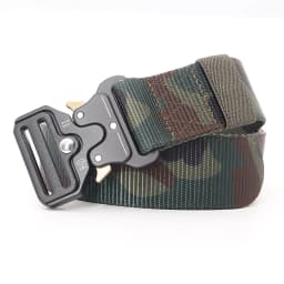 3.8X125cm - Belt Quick Release Outdoor Metal Belt Soft Real Nylon Sports Accessories Men And Women Black Belt