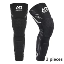 2PCS Separate Anti-Collision Knee Pad – Dual weight-bearing protection for knee cap & calf. Shock absorption + enhanced safety. For basketball, running & gym.