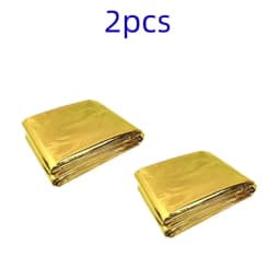 Hot Outdoor Waterproof Emergency Bag Insulation Disaster SOS Aid Life-saving Survival Rescue Insulation Blanket Hike 210*140CM
