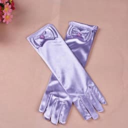 Thin Elastic Children's Day Professional Dance Gloves Long Lace Bow Tie Accessories Gloves Girls Princess Gloves Kids Gift G195