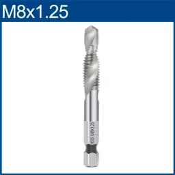 XCAN Hex Shank Metric Tap Compound Tap and Drill Spiral Flute HSS Thread Screw Tap Threading Tool M3 M4 M5 M6 M8 M10 M12