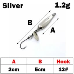 OUTKIT 1Pcs Spinner Spoon Metal Bait Micro Fishing Lure Small Sequins Copper Long Shot Baits For Bass Trout Perch Pike Rotating