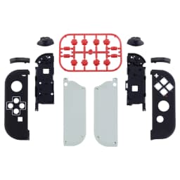 eXtremeRate Custom Patterned Controller Housing Shell Case with Full Set Buttons for NS Switch JoyCon & OLED Joycon - Wood Grain