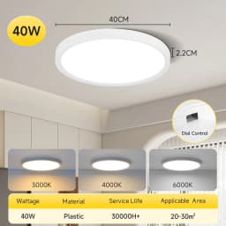 2.2Cm Ultra Thin Led Ceiling Light 220V 3 Colors Led Panel Light Indoor Bathroom Bedroom Home Decor Ceiling Lamp Chandelier