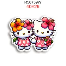 Hello Cat 10pcs/lot San Resin Planar Transparent Glitter Acrylic Flatback for Charms DIY Bow Craft Supplies Phone Case Decor