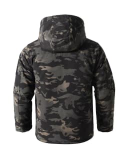 Men's Thermal Reflection Tactical Jacket Winter Short Padded Coat All Terrain Camo Outdoor Windproof Military for Hunting