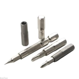 Premium 2PCS 1/4" 6.35mm Hex Shank to 4mm Hex Bit Adapter - High-Precision Converter for Precision Hex Socket Screws