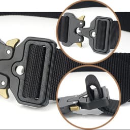Men's Belt Army Outdoor Hunting Tactical Multi Function Combat Survival Quick Release Magnetic Buckle Waist Belts Straps Jeans