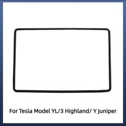 For Tesla Model YL/3 Highland/Y Juniper2024-2026 Silicone Screen Frame, Display Edge Body Cover, Central Control Bezel Protector