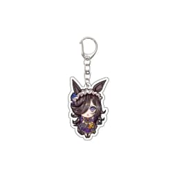 55MM Anime Pretty Derby Keychain Oguri Cap Special Week Silence Suzuka Tokai Teio Key Chain Acrylic Model Plate Christmas Gifts