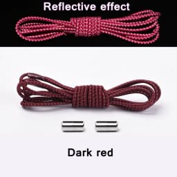 Reflective Shoelaces Without Ties No Tie Shoe Laces Elastic Laces Sneakers Boots Round Kids Adult Quick Shoe Lace Rubber Bands