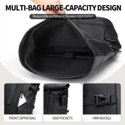 Backpack Men's Commuting Large Capacity Travel Bag 17.3inch Computer Bag Business Backpack College Student School Bag Pu Leather Meeting Business Travel Abroad