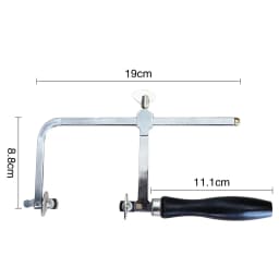 U-Shape Jewelers Saw with 2 Blades - Precision Hacksaw Tool Set for DIY Jewelry Making & Metal Crafting