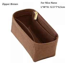 Felt Handbag Insert Bag Bag Support Storage Purse Liner Portable Organization Internal Bag for LV Nice Nano/Mini/BB/Vanity