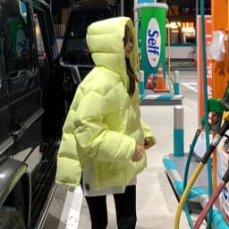 Korean Side Split 2026 Woman Outerwears Hooded Long Sleeve Parkas Winter Jacket Moda Chic Coats Loose Casual Clothes Women
