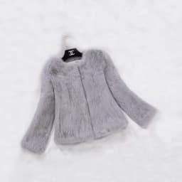 2023 New Real Full Pelt Rabbit Fur Coat 100% Pure Whole Skin Rabbit Fur Jacket Factory Wholesale Retail Discount WFP820