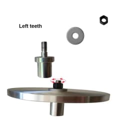 Motor Shaft Adapter 14MM to 12.6mm Flat Mill Coupling Waterproof Shaft Head for Gemstone Machine