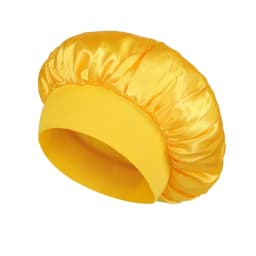 Satin Bonnets Night Sleeping Cap Large Elastic Wide Soft Band Colorful Silk Hat for Curly Hair Care Beauty Makeup for Women