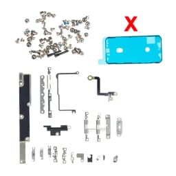 1set Full Inside Small Metal Parts Shield Plate Set Kit Holder Bracket For iPhone 6s 7 8 XS XR XS 11 12 13 14 15 16 Pro Max Plus