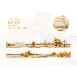 30mm * 2m/roll vintage Ins mountain plain island scenery PET stickers creative decoration DIY handmade scrapbook masking tape