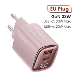Toocki 33W GaN USB C Charger Digital Display Fast Charging Type C Charger for iPhone 15 14 13 12 Samsung Galaxy S23 S22 Xiaomi