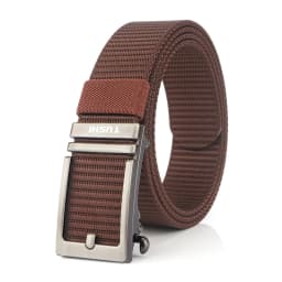 KOLBER Thick Casual Belt for Men Metal Automatic Buckle Soft Real Nylon Tactical Outdoor Belt Non-Hole Work Belt Male Waistband