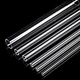 Quartz Capillary Tube OD 2mm to 25mm Hollow Bar Rod Silica Single-Bore Glass Pipe High Temperature Quartz Glass Hollow Tube