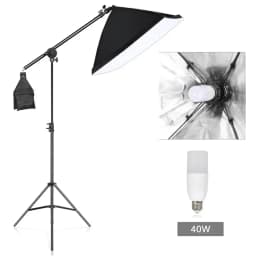 Photo Studio Kit Tripod Light Stand Cross Arm With Weight Bag Photo Studio Accessories Extension Rod 53 -133CM Backdrop Stand