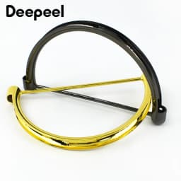 1-5Pcs Metal Bag Handle Replacement for Women DIY Shoulder Bags Making Handbag Frame Parts D Rings Buckles HandBag Accessories