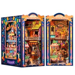 CUTEBEE DIY Book Nook Kit Japanese Sakura 3D Puzzle Dollhouse for Bookshelf Unique Craft Gift for Book Lover Christmas Miniature