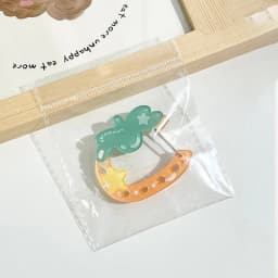 Ins Cute Acrylic Cartoon Keychain Fruit Shape Climbing Button Carabiner Bag Decorative Keychain Bag Pendant Hook Key Hanging