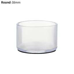 4 Pcs/Set Silicone Pads Transparent Table And Chair Leg PVC Caps Round Bottom Foot Cover Non-slip Furniture Floor Protector Pads